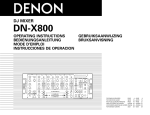 Denon DN-X800 Operating instructions