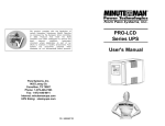 Minuteman Pro 1400r User`s manual