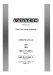Vintec V50SG e User manual
