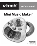 VTech Mini Music Maker User`s manual