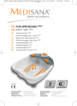 Medisana WBW Instruction manual