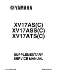 Yamaha XV17ASZ Service manual