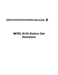 Dialogic Mitel SX-2000 Programming instructions