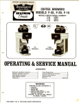 Bunn F-35 Service manual