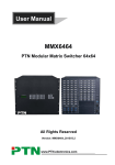 PTN MMX6464 User manual