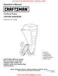 Craftsman 247.776360 Operator`s manual
