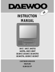 Daewoo 20H2T Instruction manual