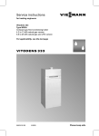 Viessmann WS3A Operating instructions