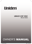 Uniden UM425 Specifications