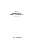 ZETRON 025-9581M Instruction manual