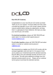 DCLCD DCL22 User manual