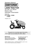 Craftsman 917.276862 Operator`s manual