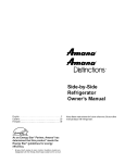 Amana LEA10 Owner`s manual