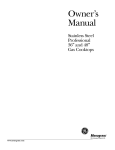 Monogram ZGU36L4D Owner`s manual