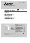 Mitsubishi MSZ-GA35VA Service manual