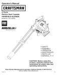 Craftsman INCREDI.PULL 316.794610 Operator`s manual