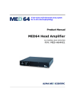 Alpha MED64 MED-A64HE1 Product manual