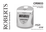 Roberts CR9933 Specifications