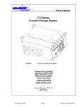 Vanner ITC-Series Owner`s manual