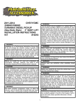 Chevrolet/GMC 2013 DURAMAX Diesel Owner`s manual