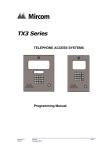 Mircom TX3 Series User`s guide