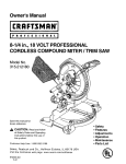 Craftsman 315.212180 Owner`s manual