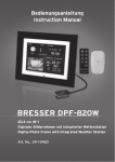 Bresser DPF-820W Instruction manual