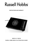Russell Hobbs RHIC202 Instruction manual