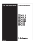 Webastoto DBW 2010 Technical data