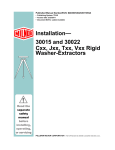 Milnor 30015CGE Operating instructions