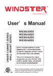 Windster WS-69TB36 User`s manual