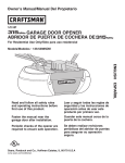 Craftsman 139.53985DM Owner`s manual