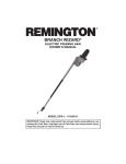 Remington DPS-1 Owner`s manual