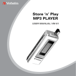 Verbatim Store 'n' Play VM-01 User manual