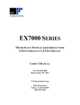 VXI EX7000 SERIES User`s manual