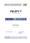 Media Engineering ME-TUN User`s manual