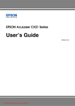 Epson Aculaser CX21N Series User`s guide