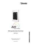 Zennio Z41 User manual