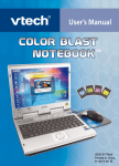 VTech Color Blast Notebook User`s manual