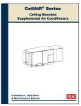 CeilAir DX Series Operator`s manual