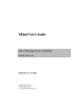 Wheatfield Audio HA-4 Specifications