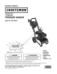 Craftsman 580.750910 Operating instructions