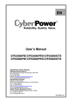 CyberPower CPS5000STD User`s manual