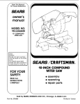Craftsman 113.234600 Owner`s manual