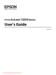 Epson Aculaser C9200N User`s guide