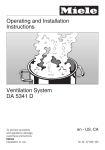 Miele DA 5341 D Technical data