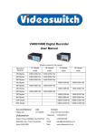 Videoswitch VI600 User manual