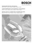 Bosch SHE98M Installation manual