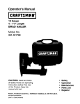 Craftsman 351.181730 Operator`s manual