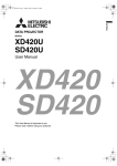Mitsubishi SD420U User manual